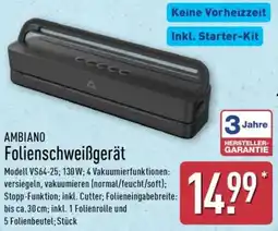 Aldi Nord AMBIANO Folienschweißgerät Angebot