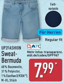 Aldi Nord UP2FASHION Sweat Bermuda Angebot
