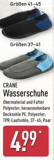 Aldi Nord CRANE Wasserschuhe Angebot