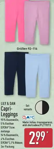 Aldi Nord LILY & DAN Capri Leggings Angebot