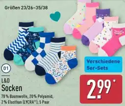 Aldi Nord L&D Socken Angebot