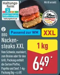 Aldi Nord BBQ Nackensteaks XXL Angebot