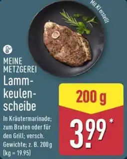 Aldi Nord MEINE METZGEREI Lammkeulenscheibe Angebot
