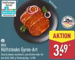 Aldi Nord BBQ Hüftsteaks Gyros-Art Angebot
