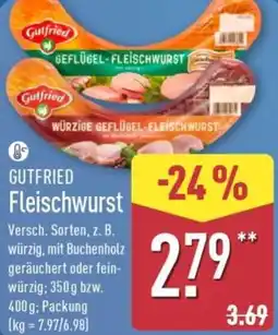 Aldi Nord GUTFRIED Fleischwurst Angebot