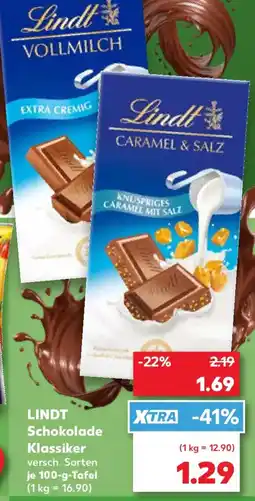 Kaufland LINDT Schokolade Klassiker Angebot