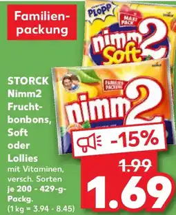 Kaufland STORCK Nimm2 Fruchtbonbons, Soft oder Lollies Angebot