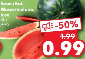 Kaufland Span./ital. Wassermelone, lose Angebot