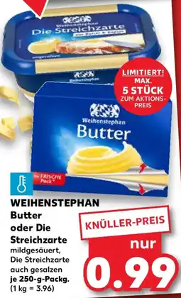 Kaufland WEIHENSTEPHAN Butter oder Die Streichzarte Angebot
