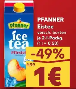 Kaufland PFANNER Eistee Angebot