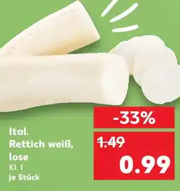 Kaufland Ital. Rettich weiß, lose Angebot
