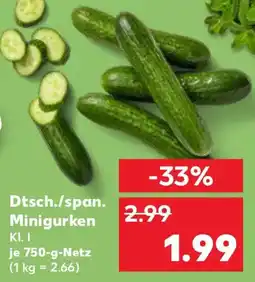 Kaufland Dtsch./span. Minigurken Angebot