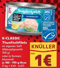 Kaufland K-CLASSIC Thunfischfilets Angebot