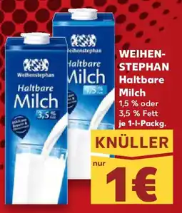 Kaufland WEIHEN- STEPHAN Milch Haltbare Milch Angebot