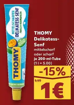 Kaufland THOMY Delikatess- Senf Angebot