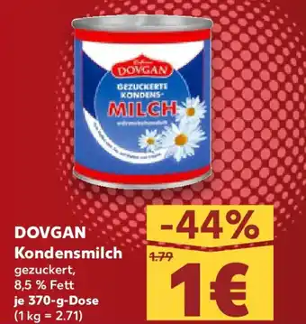 Kaufland DOVGAN Kondensmilch Angebot