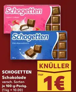 Kaufland SCHOGETTEN Schokolade Angebot