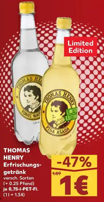 Kaufland THOMAS HENRY Erfrischungsgetränk Angebot