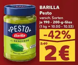 Kaufland BARILLA Pesto Angebot