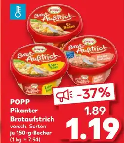 Kaufland POPP Pikanter Brotaufstrich Angebot