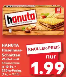 Kaufland HANUTA Haselnuss- Schnitten Angebot