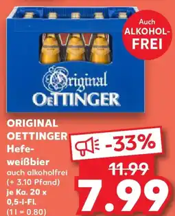 Kaufland ORIGINAL OETTINGER Hefeweißbier Angebot