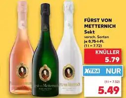 Kaufland FÜRST VON METTERNICH Sekt Angebot