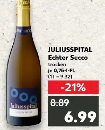 Kaufland JULIUSSPITAL Echter Secco Angebot