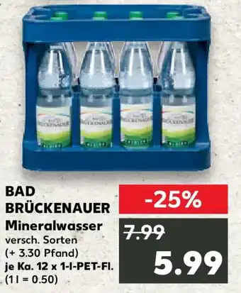 Kaufland BAD BRÜCKENAUER Mineralwasser Angebot