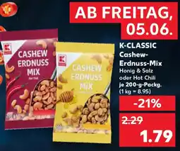 Kaufland K-CLASSIC Cashew- Erdnuss-Mix Angebot