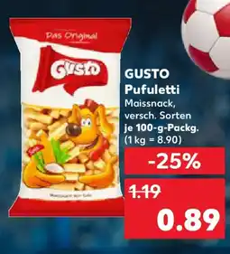 Kaufland GUSTO Pufuletti Maissnack Angebot