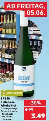 Kaufland ERBEN Süße Lese Alkoholfrei fruchtig Angebot