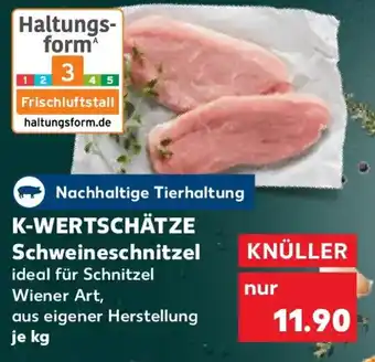 Kaufland K-WERTSCHÄTZE Schweineschnitzel Angebot