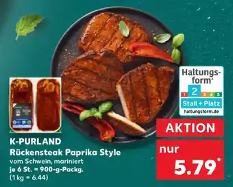 Kaufland K-PURLAND Rückensteak Paprika Style Angebot