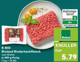 Kaufland K-BIO Bioland Rinderhackfleisch zum Braten Angebot