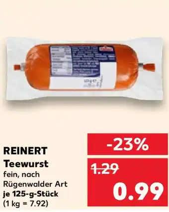 Kaufland REINERT Teewurst Angebot