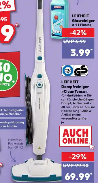 Kaufland Leifheit Dampfreiniger »CleanTenso « Angebot