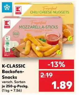 Kaufland K-CLASSIC Backofen- Snacks Angebot