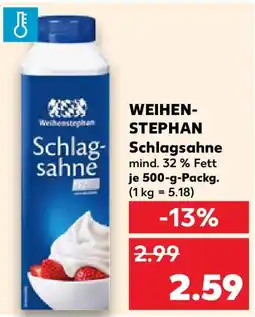 Kaufland WEIHEN- STEPHAN Schlagsahne Angebot