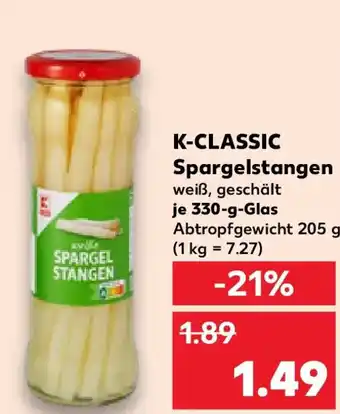 Kaufland K-CLASSIC Spargelstangen Angebot