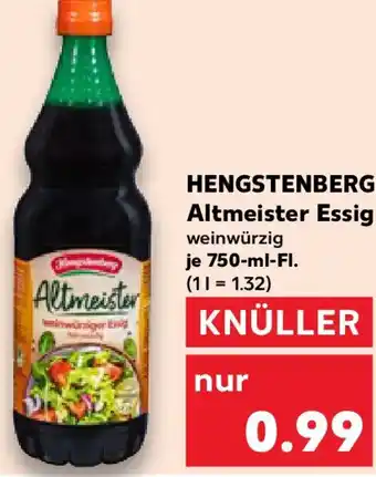 Kaufland HENGSTENBERG Altmeister Essig Angebot