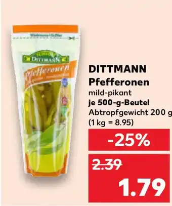 Kaufland DITTMANN Pfefferonen Angebot