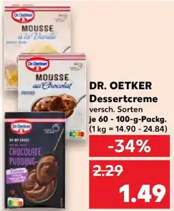 Kaufland DR. OETKER Dessertcreme Angebot