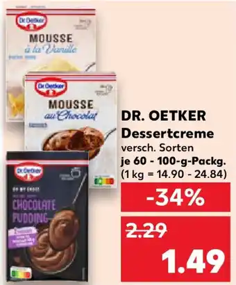 Kaufland DR. OETKER Dessertcreme Angebot