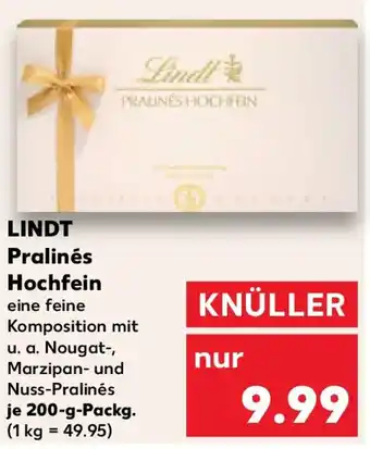 Kaufland LINDT Pralinés Hochfein Angebot