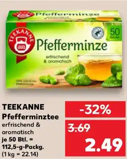 Kaufland TEEKANNE Pfefferminztee Angebot
