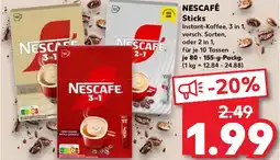 Kaufland NESCAFÉ Sticks Angebot