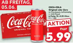 Kaufland COCA-COLA Original oder Zero Angebot