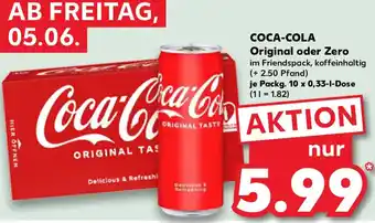 Kaufland COCA-COLA Original oder Zero Angebot