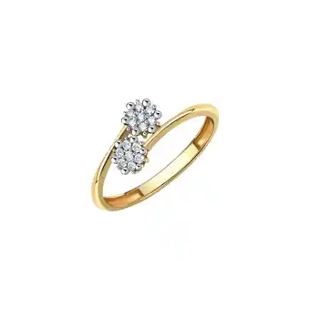 Netto Marken-Discount Fascination by Ellen K. Ring Gold 375 mit 14 weißen Zirkonia-Steinen Angebot